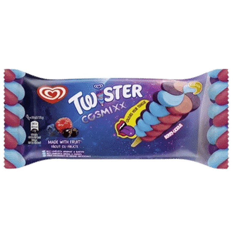 Mahlapulga jäätis TWISTER Cosmixx, 72g