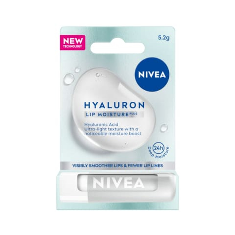 Huulepalsam Nivea Hyaluron Lip Moisture Plus niisutav 5,2g