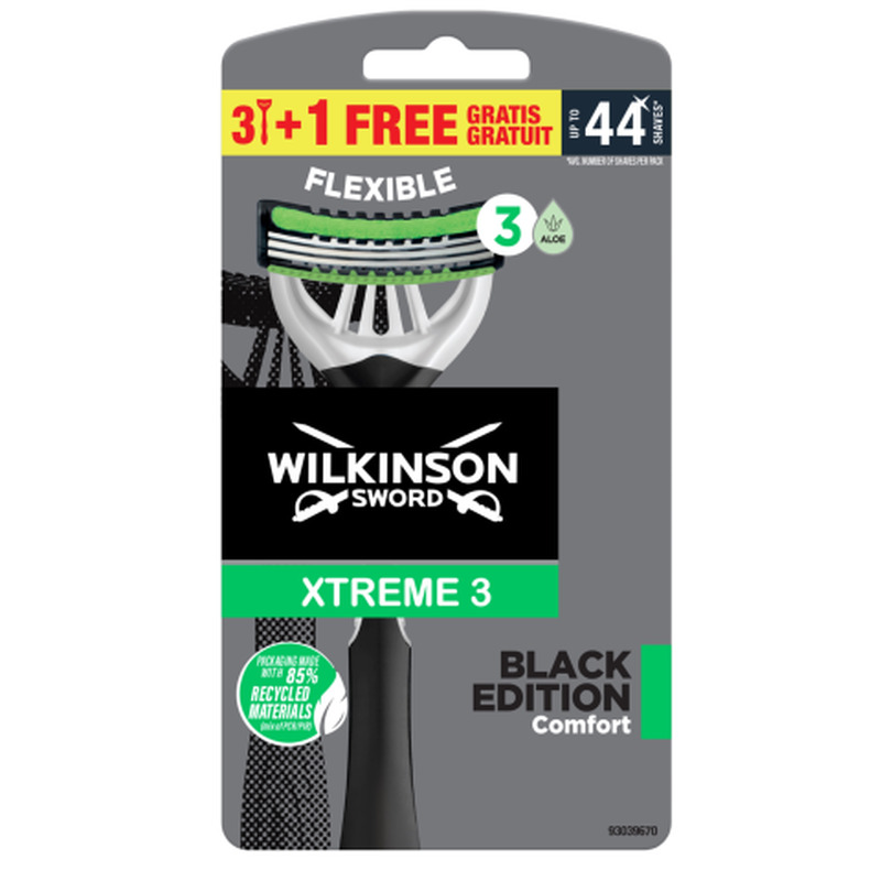 Raseerija WILKINSON SWORD XTREME3 BLACK 3+1