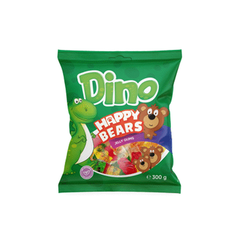 Kummikompvek Happy Bears DINO 300g