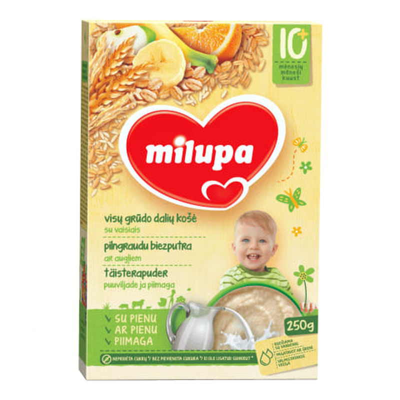 Täisterapuder Milupa puuviljadega 10k+ 250g