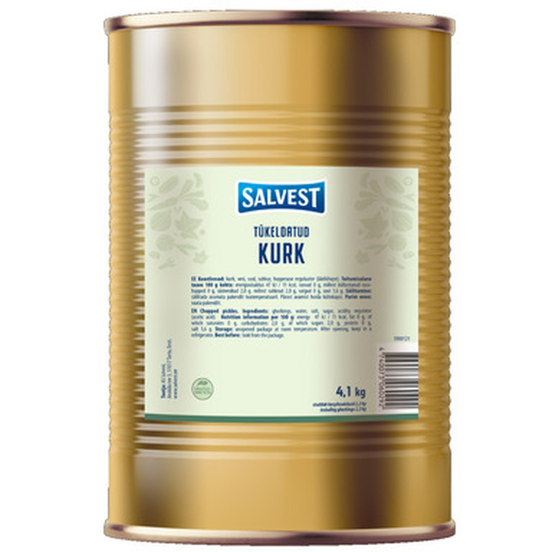 SALVEST Tükeldatud kurk 4,1kg