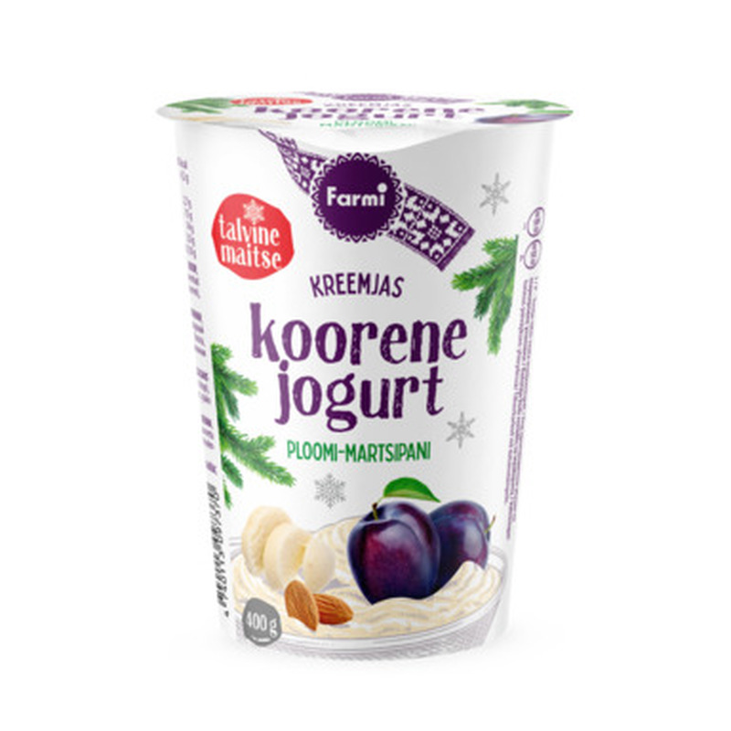 FARMI Koorene jogurt ploomi-martsipani 400g