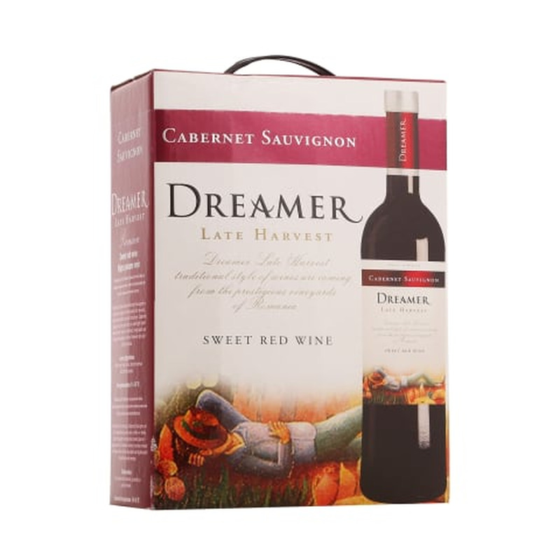 Kaitstud geograafilise tähisega vein Dreamer Late Harvest Cabernet Sauvigon 3l