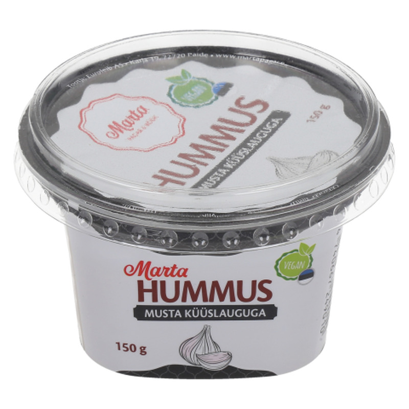 Hummus musta küüslauguga, MARTA PAGAR, 150 g