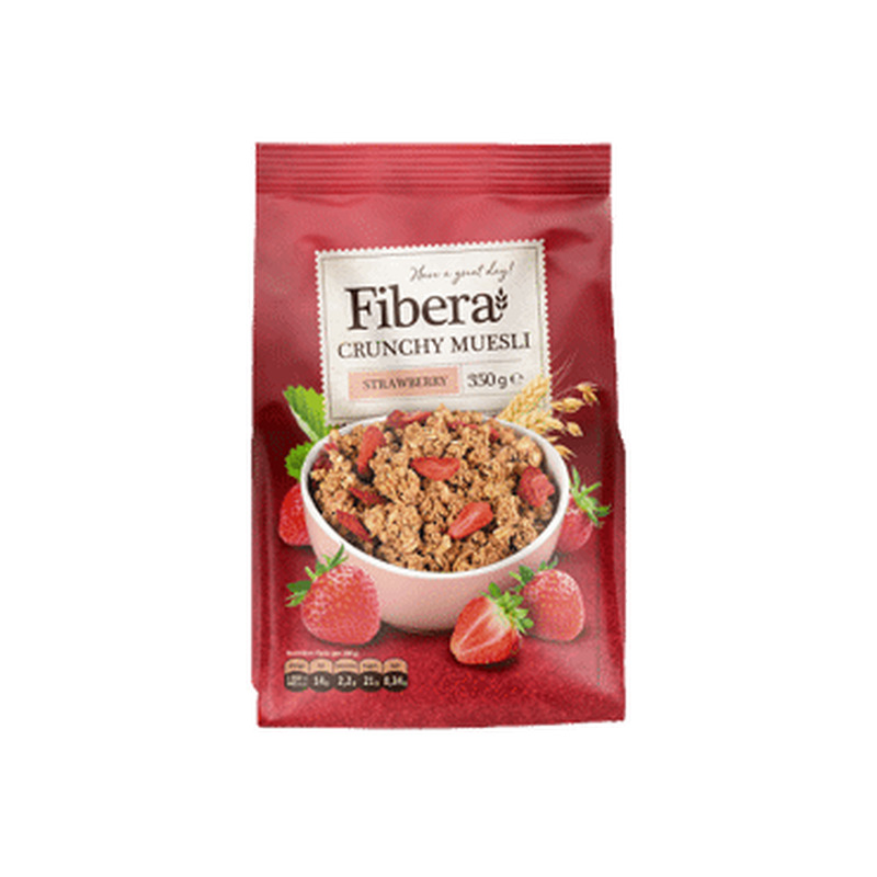 Müsli maasikaga FIBERA 350g