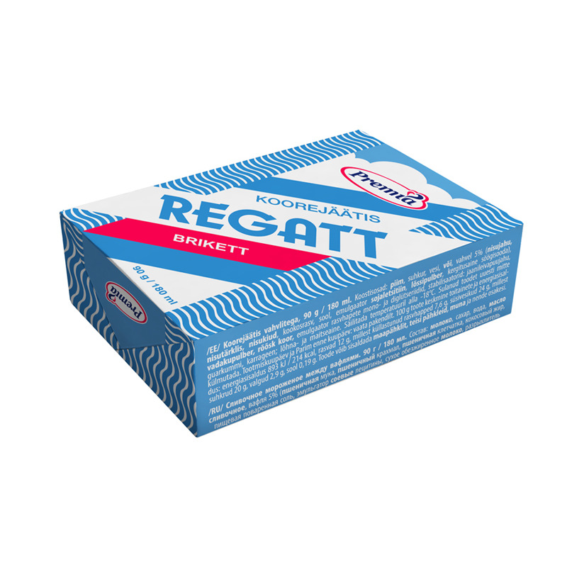 Jäätis brikett, REGATT, 90 g