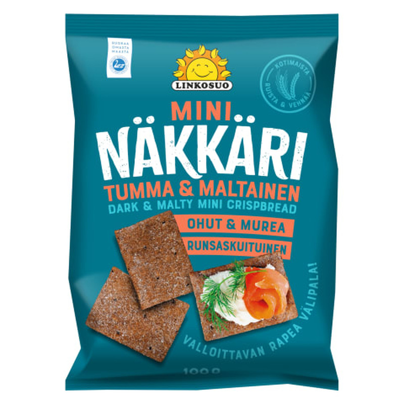 Tumedad mini-näkileivad linnastega Linkosuo 100g