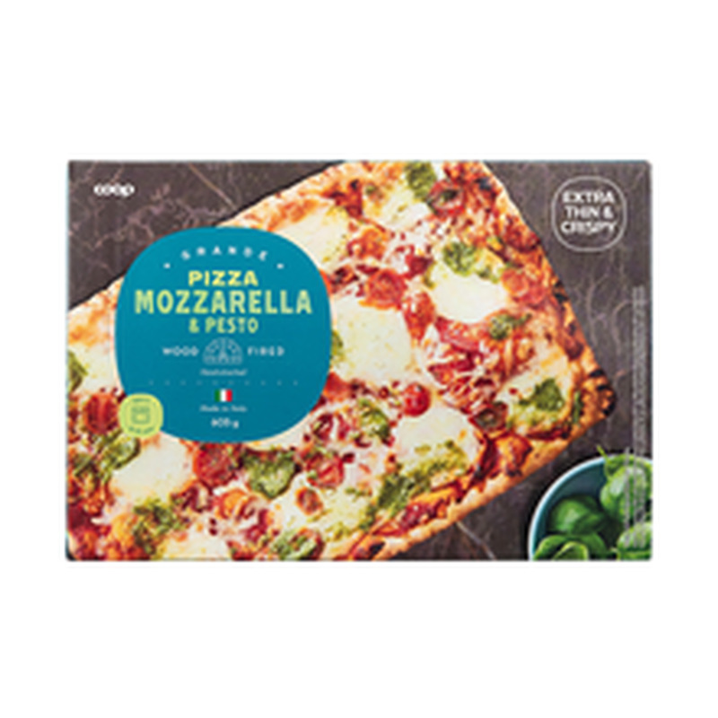 Coop Rectangular Pizza mozzarella 605g