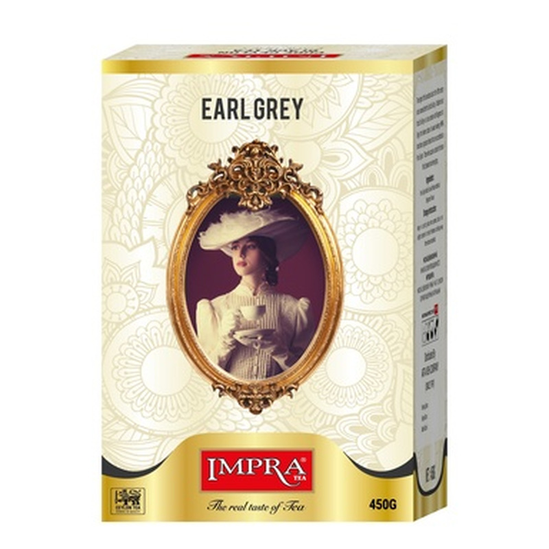 IMPRA Earl Grey suureleheline must tee 450g (karbis)