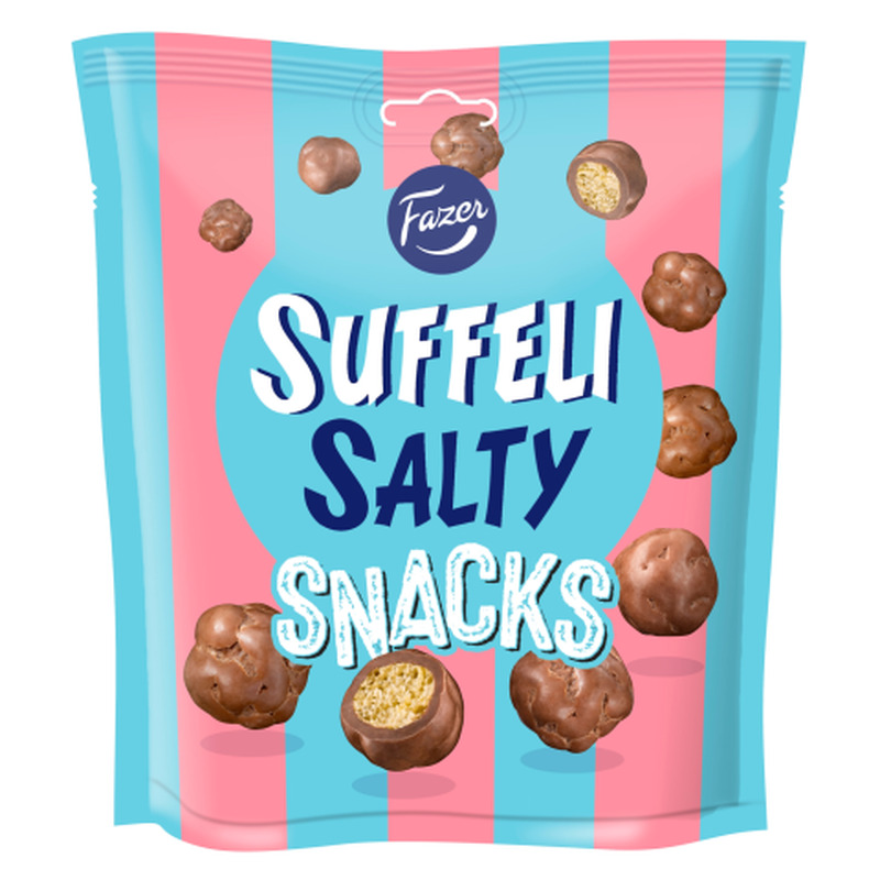 Paisutatud mais šokolaadis Suffeli Salty Snacks 140g