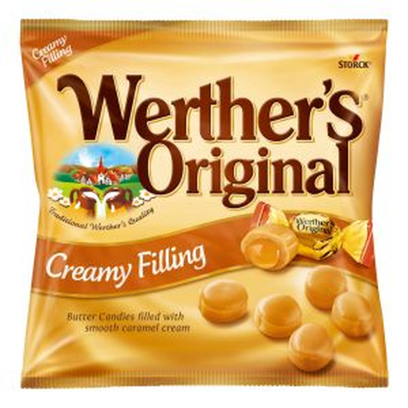 Werthers Original koorekomm 135g iirise täidisega