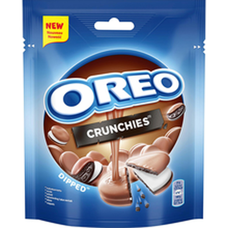 Oreo täidisega küpsised šokolaadimaitselise glasuuriga 110 g