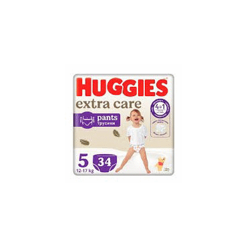 Püksmähkm.HUGGIES EliteSoft5 12-17kg34tk