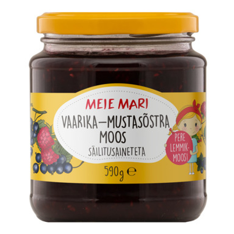 Vaarika-mustasõstramoos, MEIE MARI, 590 g