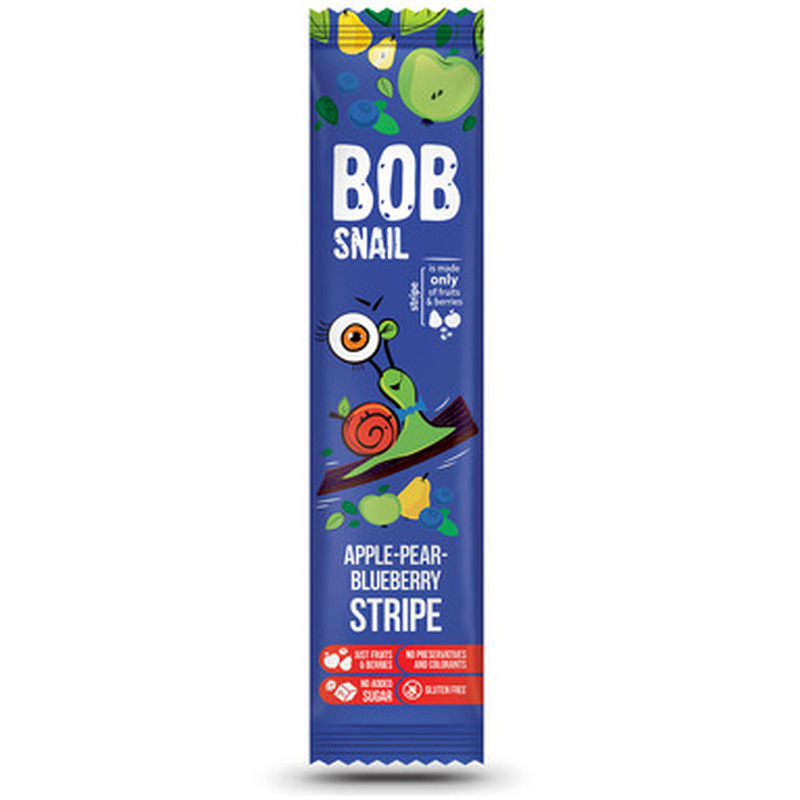 BOB SNAIL Pirni-mustika-õunaribake 14g