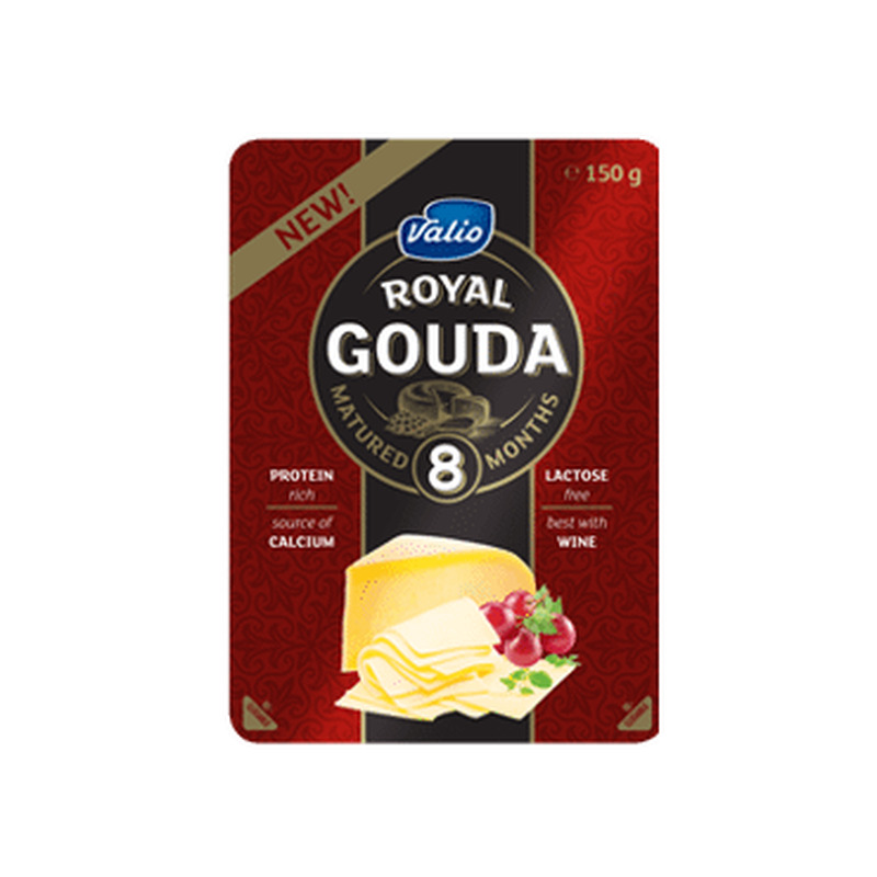 Juust Royal Gouda VALIO Black viil.,150g