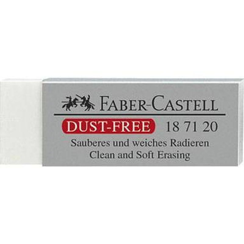 FABER CASTELL Kustutuskumm (valge, tolmuvaba)