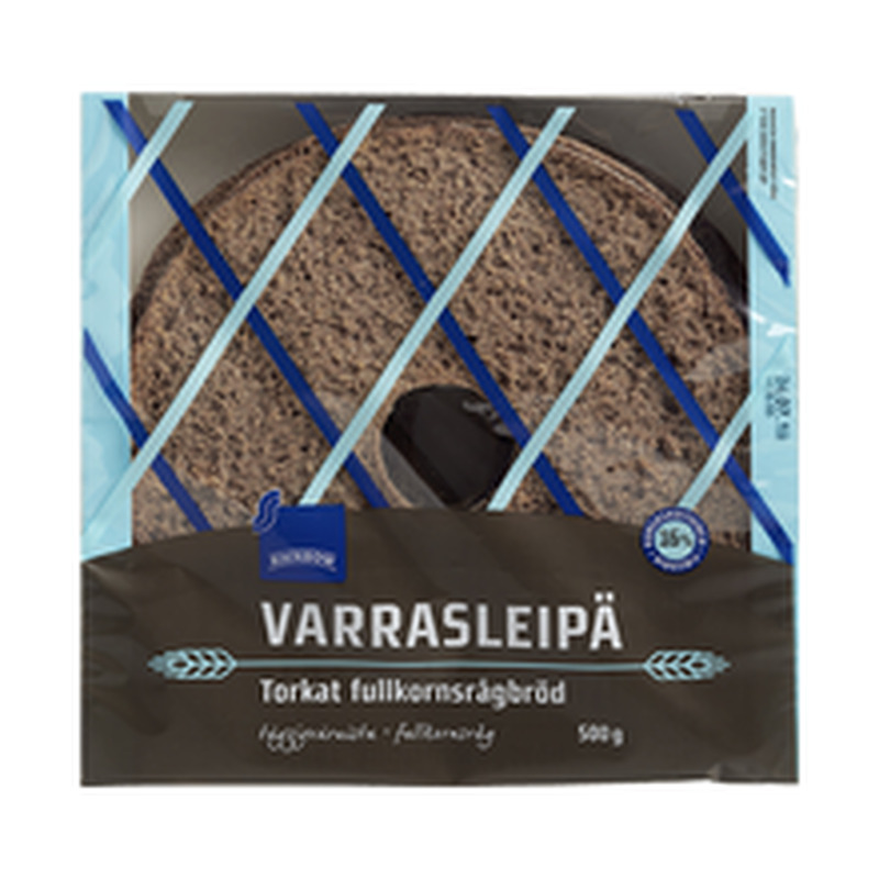 kuivatatud täisterarukkileib 500 g