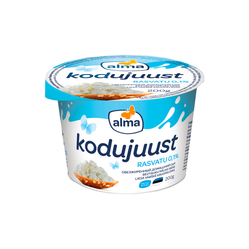 Kodujuust rasvata, VALIO ALMA, 200 g