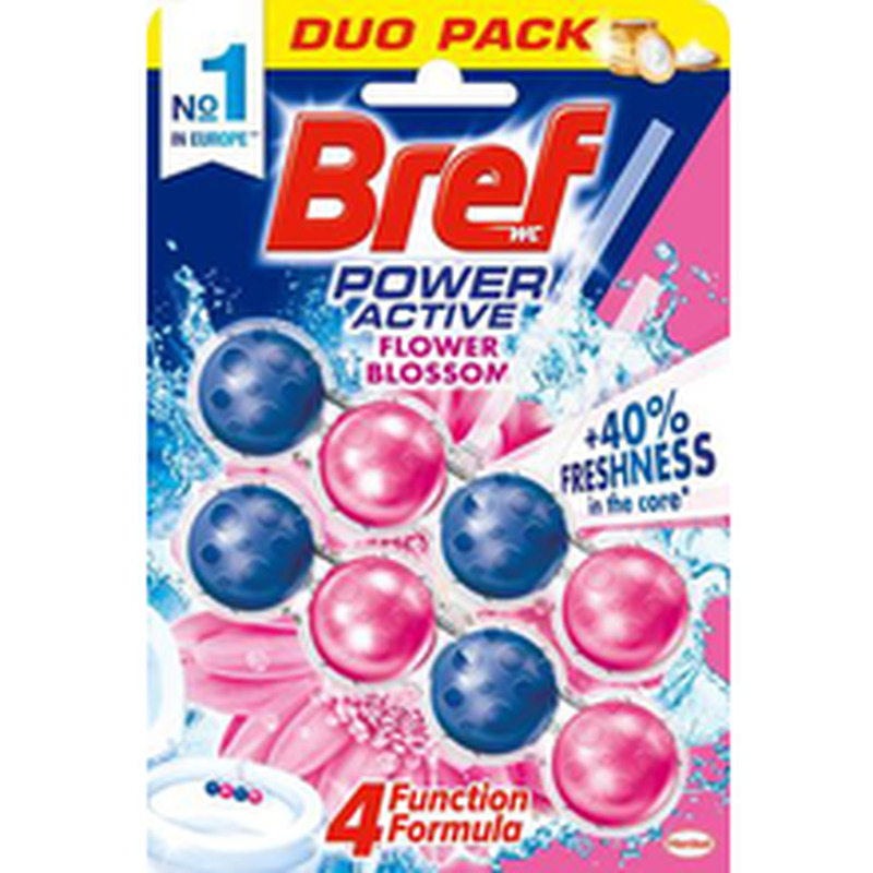 Bref Fresh Flower Power Active WC-värskendaja 2X 50 g