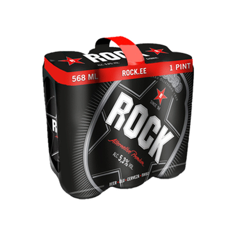 Hele õlu SAKU Rock 5.3% 6x0.568l, prk