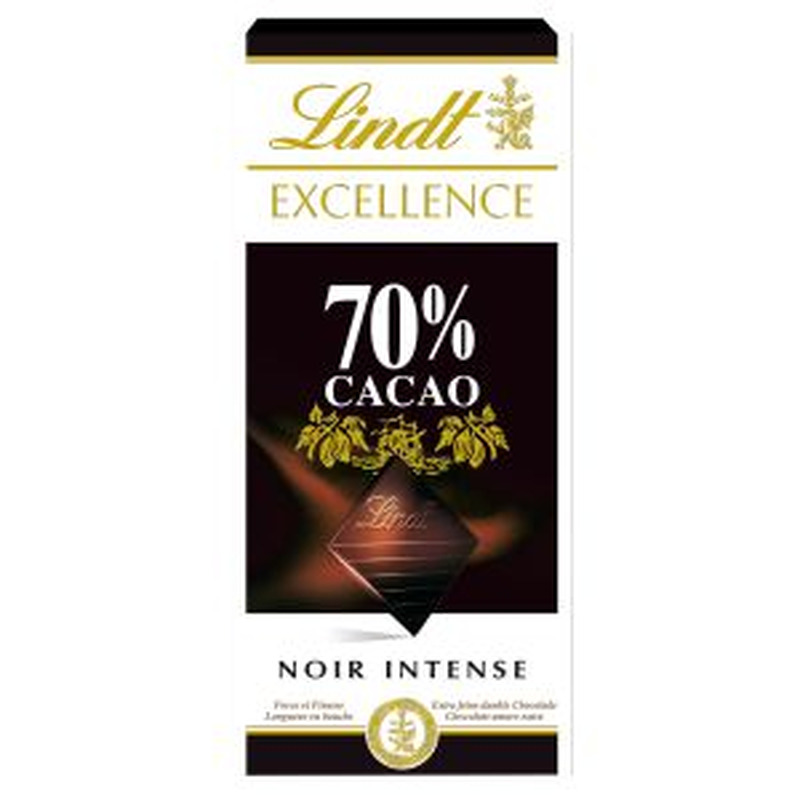 Mõrushok. Excellence Dark 70%, LINDT, 100 g