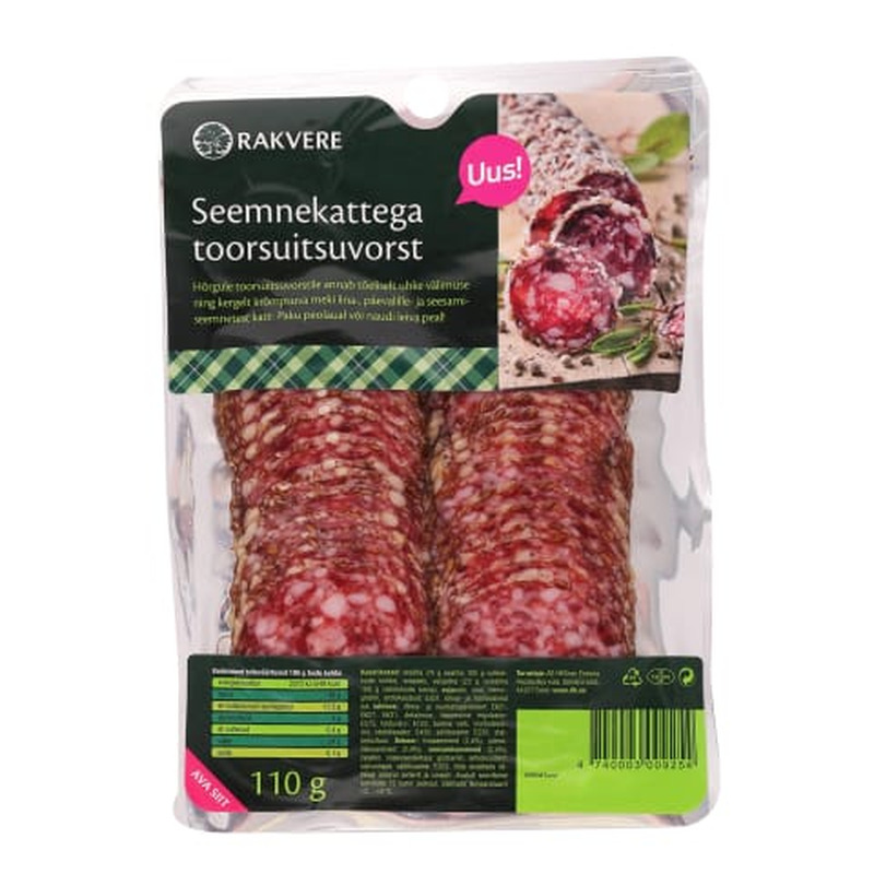 Toorsuitsuvorst seemnekattega Rakvere 110g