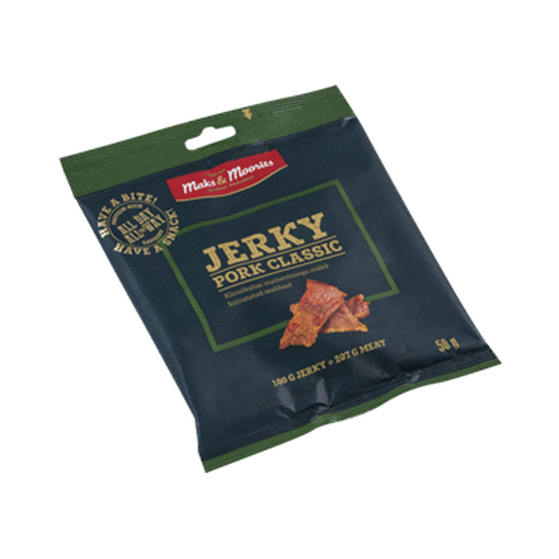 Klassik.sealihasnäkk Pork Jerky M&M, 50g