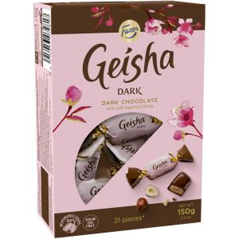 Geisha Dark kommikarp 150g