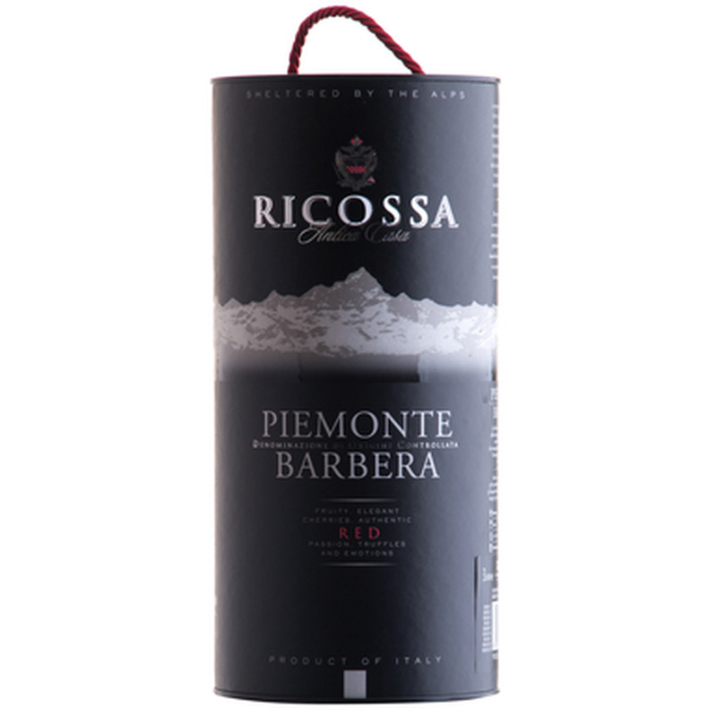 RICOSSA Piemonte Barbera 13% 300cl BIB (punane, kuiv)