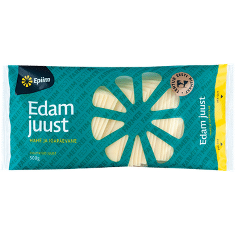 Juust E-PIIM Edam viilutatud, 500g