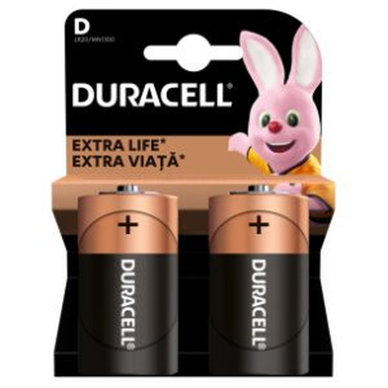 Duracell patarei D LR20 2tk