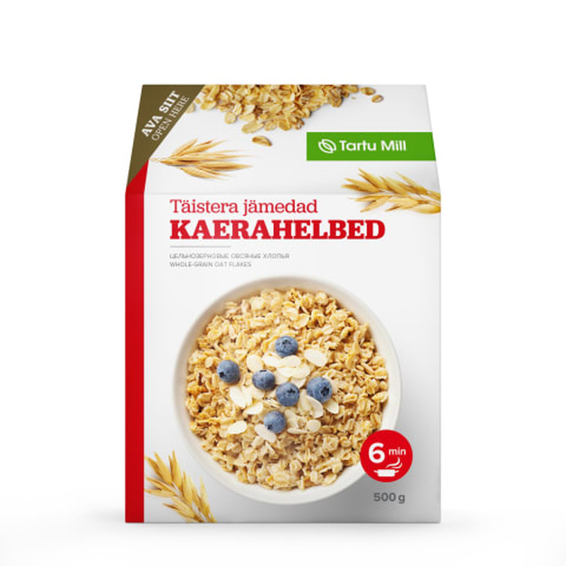 Kaerahelbed täistera, TARTU MILL, 500 g