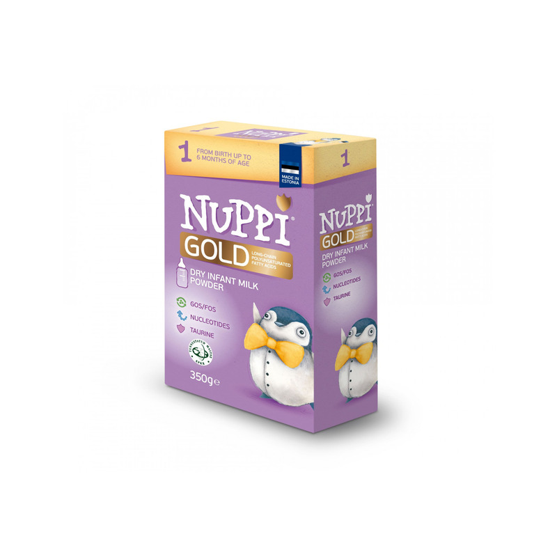 KAST 12 tk! NUPPI GOLD 1 Imikute Piimasegu 0-6kuud 350g