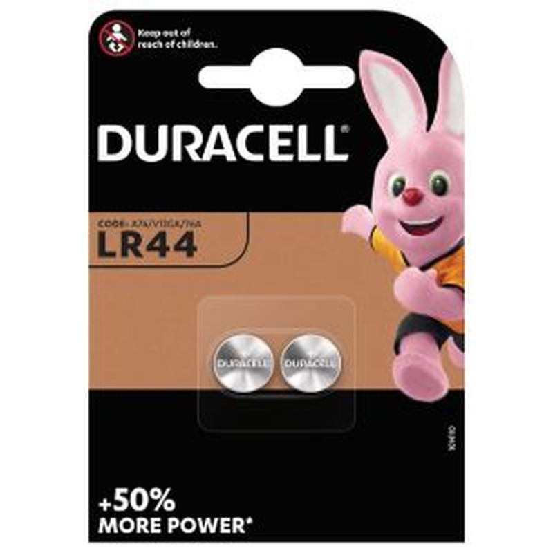 Patareid LR 44 1.5V, DURACELL, 2 tk