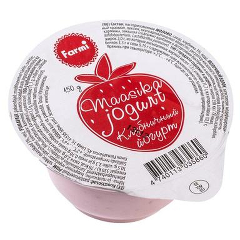 FARMI Maasika jogurt 2,1% 150g