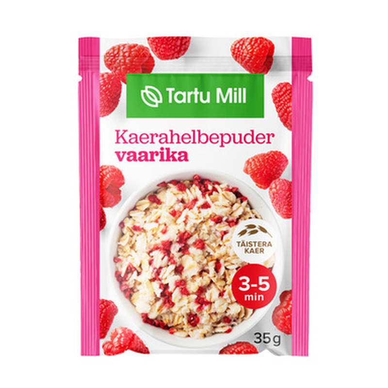 TARTU MILL Kaerahelbepuder vaarika 35g