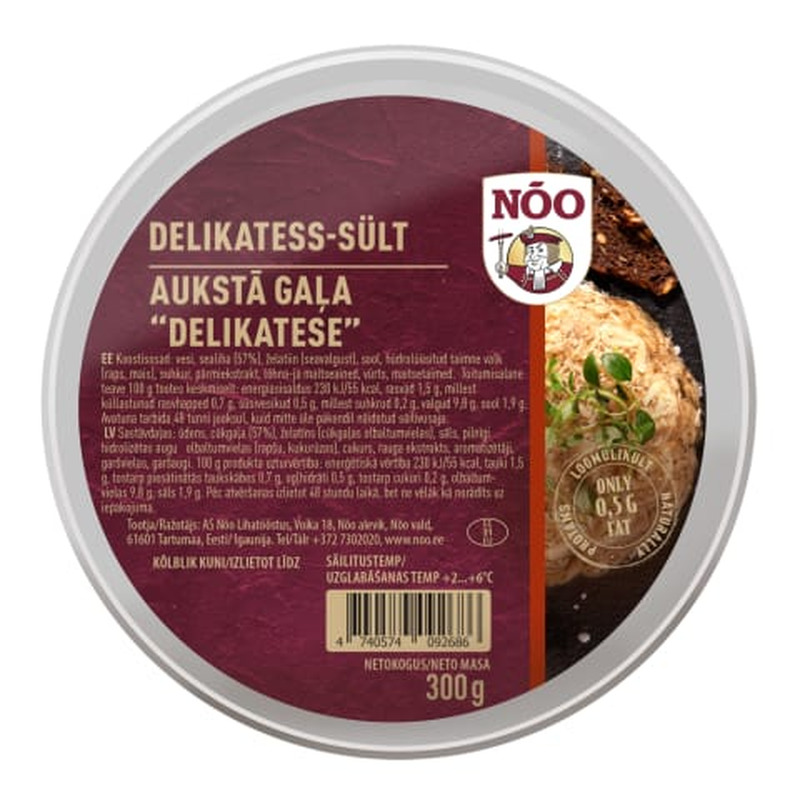 Delikatess-sült Nõo 300g