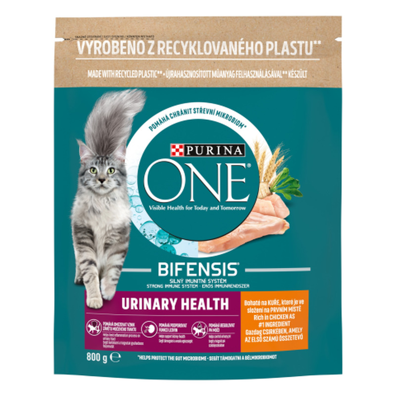 Kassisööt kuiv Purina One Urinary Care kanaga, kuseteede tervise toetuseks 800g