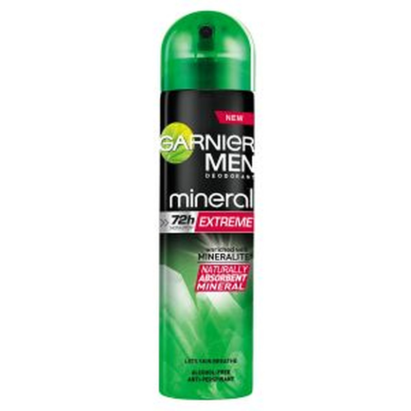 Deodorant Mineral Extreme meestele, GARNIER, 150 ml