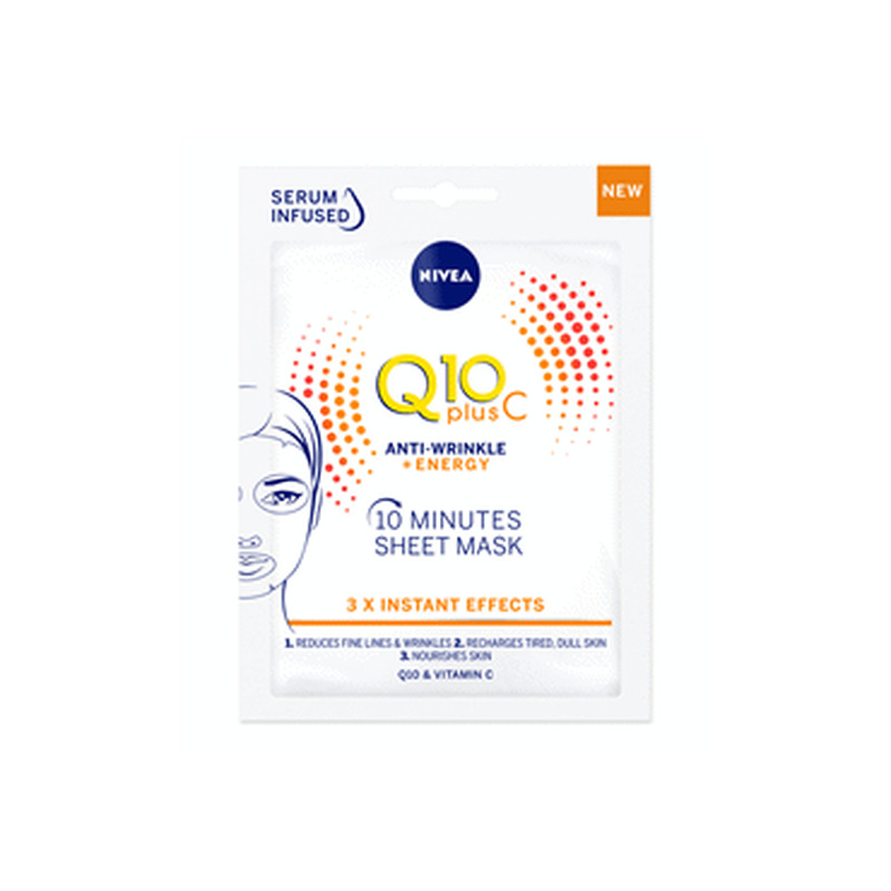 Kangasmask NIVEA 10-min Q10 Plus C 1tk