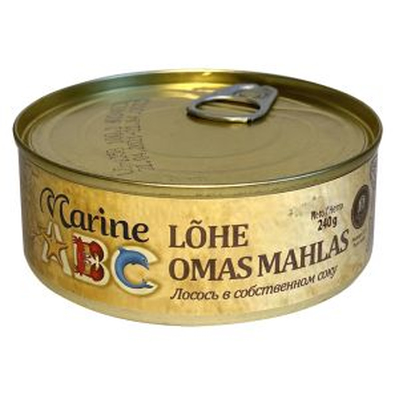 Marine ABC  Lõhe omas mahlas 240g