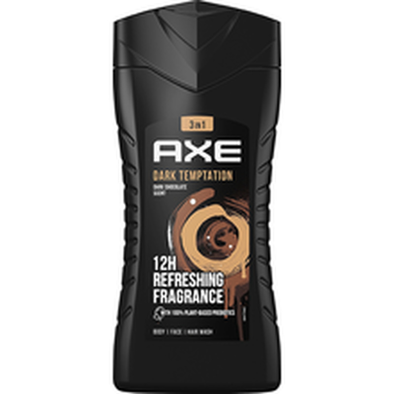 AXE dušigeel DARK TEMPTATION tumeda šokolaadi ja aromaatsete vürtsidelõhna kooslusega 250ml