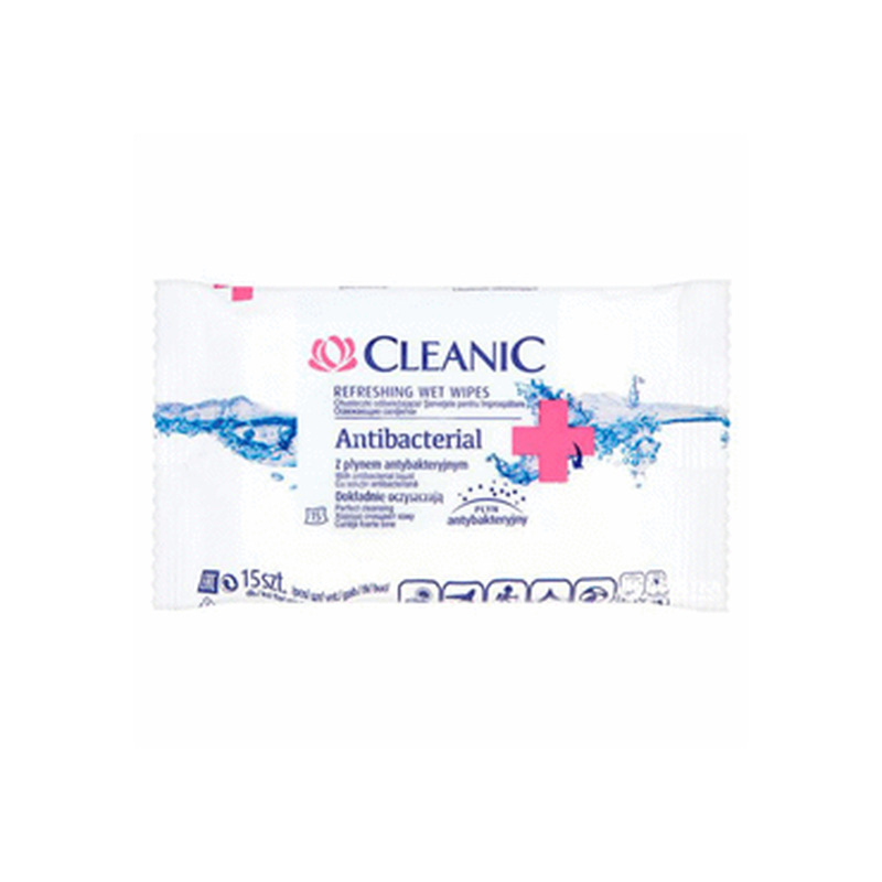 Värskendav.salvrätidCLEANIC Antibac.15tk