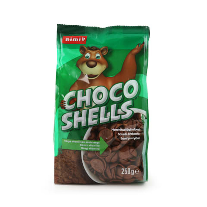 Teraviljahelbed kakaoga Rimi Choco shells 250g