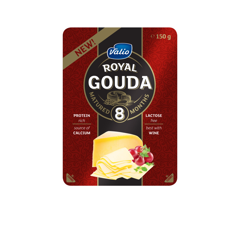 Viilujuust Royal Gouda Black, VALIO, 150 g