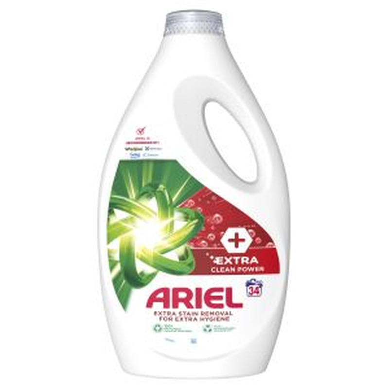 Pesugeel Extra Clean 34 pk, ARIEL, 1,7 L