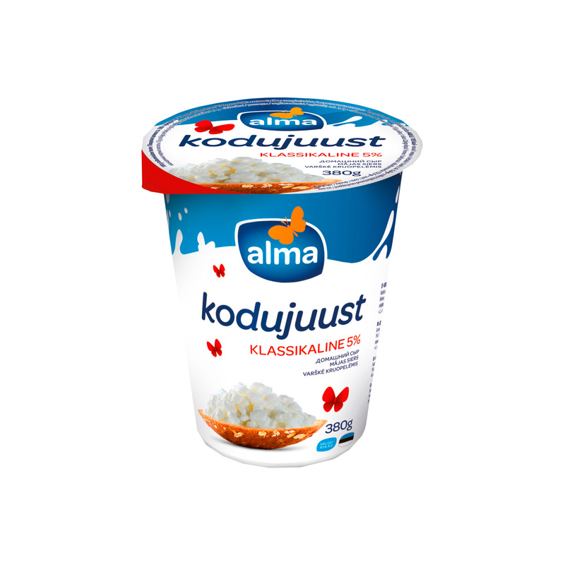 Kodujuust 5%, VALIO ALMA, 380 g