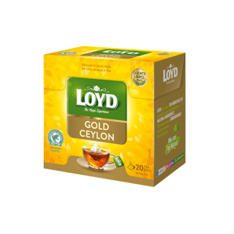 Must tee LOYD Pyramids Gold Ceylon 20x2g